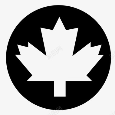 枫叶加拿大国家旗帜图标图标