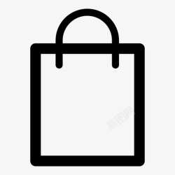 塑料礼品袋购物袋钱包午餐图标高清图片