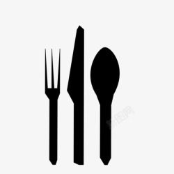 质感饭勺餐具吃的食物图标高清图片