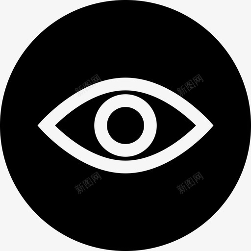 眼睛眼球眼神图标svg_新图网 https://ixintu.com 眼球 眼睛 眼神 视觉