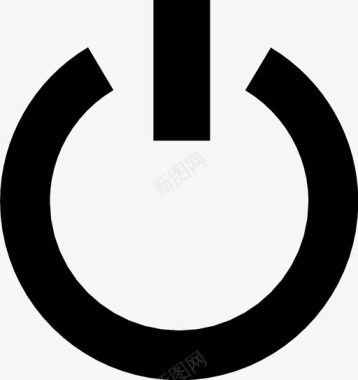 电源计算机电力出口关闭图标图标