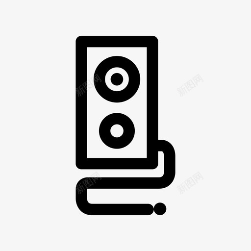 扬声器音频音乐图标svg_新图网 https://ixintu.com 噪音 声音 扬声器 插件 音乐 音量 音频