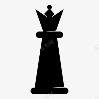 皇后棋类游戏象棋图标图标