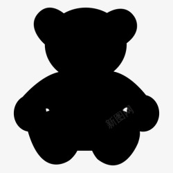 软玩具泰迪熊软玩具填充动物图标高清图片