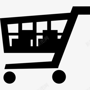 购物车电子商务电子商店中途购买图标图标