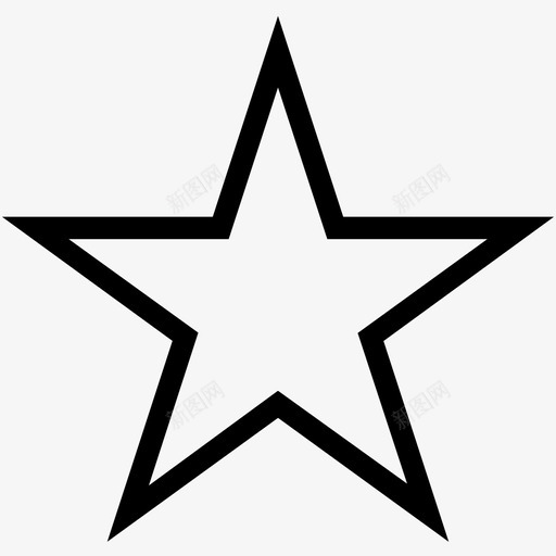 星形几何形状形状图标svg_新图网 https://ixintu.com 几何形状 形状 星形
