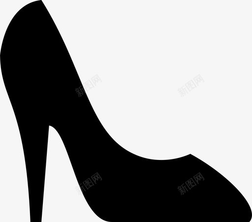 高跟鞋女性化鞋图标svg_新图网 https://ixintu.com 女性化 细高跟鞋 鞋 高跟鞋