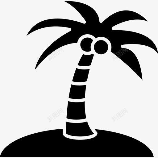 岛上的椰子树大自然几棵图标svg_新图网 https://ixintu.com 几棵 大自然 岛上的椰子树