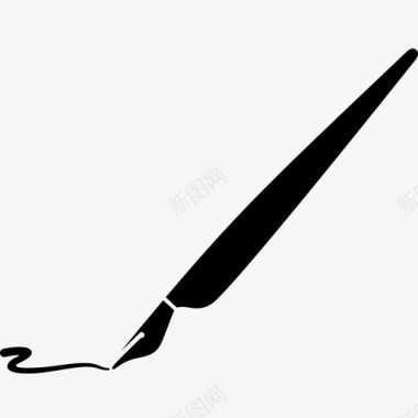 钢笔荧光笔书法图标图标