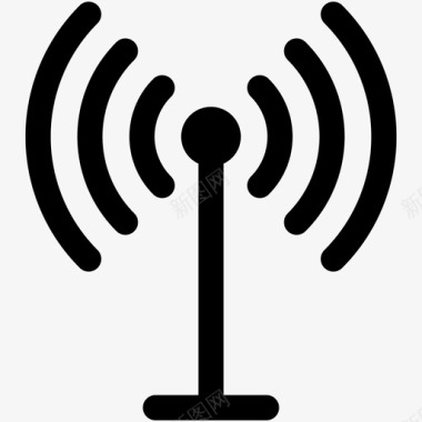天线wi-fi波浪图标图标