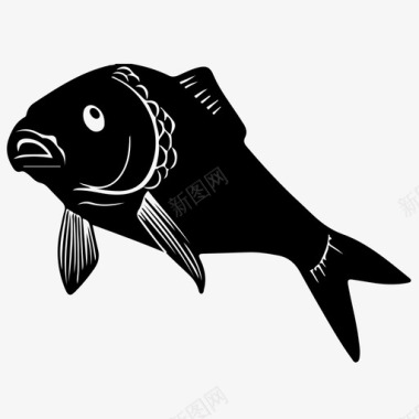 鱼水下鳟鱼图标图标