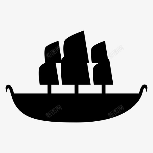 船航海帆图标svg_新图网 https://ixintu.com 帆 帆船 旅行 航海 船