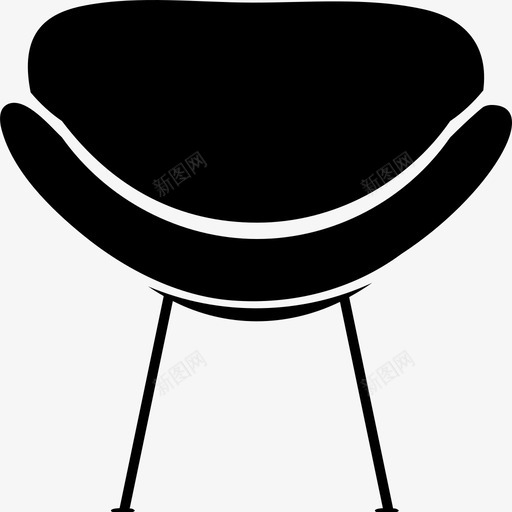 椅子装饰师椅图标svg_新图网 https://ixintu.com 切片椅 家居装饰 座椅 椅子 装饰 设计师家具 设计师椅