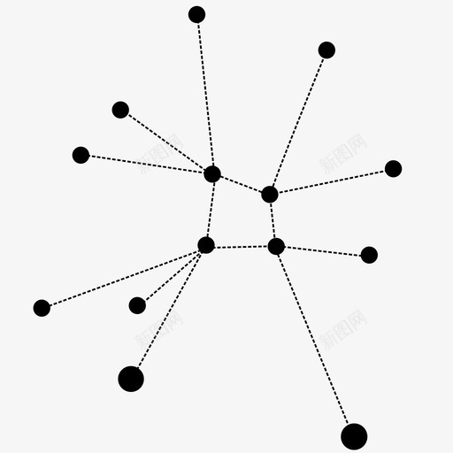 巨蟹座星座神话太空恒星图标svg_新图网 https://ixintu.com 太空 巨蟹座 恒星 星座 神话