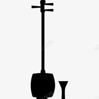 印度三味子乐器声音弦图标图标