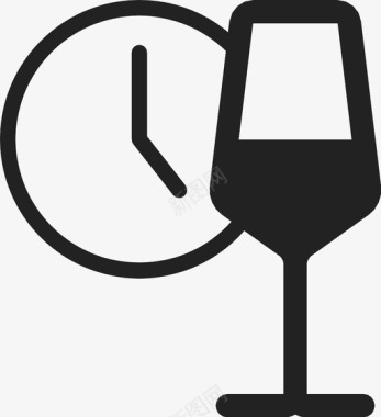 陈酿葡萄酒持续时间图标图标