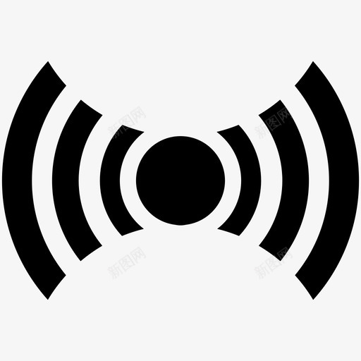 信号警报无线电图标svg_新图网 https://ixintu.com rfid wi-fi路由器 wifi 传输 信号 接收 无线 无线电 警报