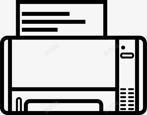 打印机传真机办公室图标svg_新图网 https://ixintu.com 传真机 办公室 工作 打印机 纸张