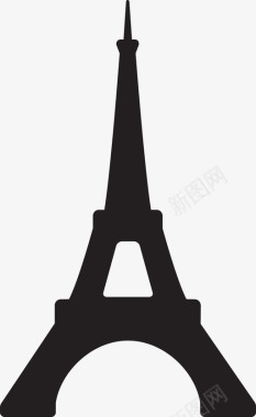 埃菲尔铁塔法国纪念碑巴黎旅游图标图标