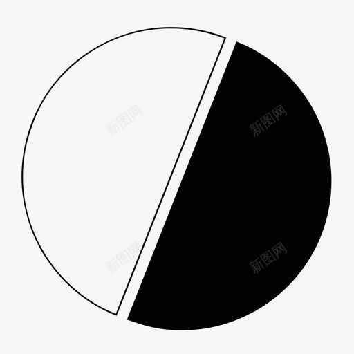 饼图50%业务数据百分比图标svg_新图网 https://ixintu.com 50% 业务 数据 百分比 统计 饼图