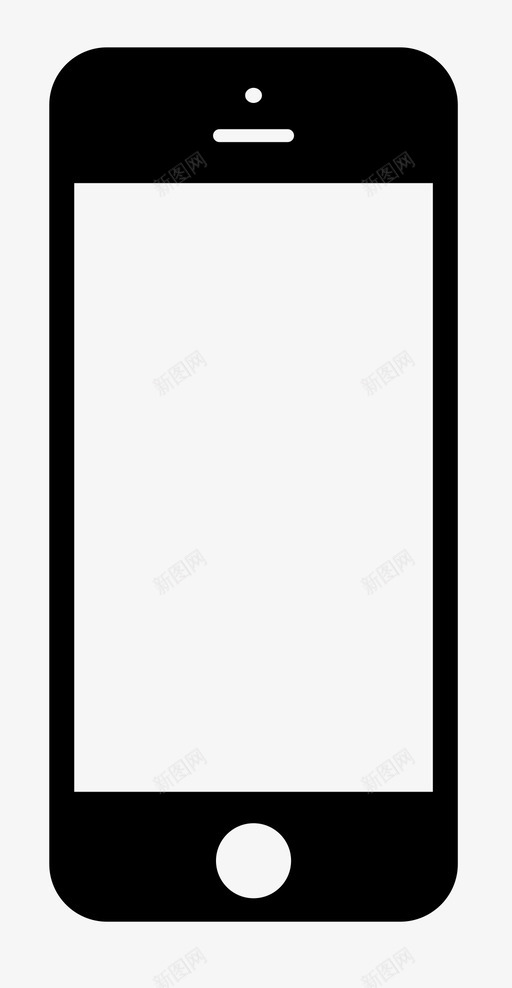 iphone苹果通讯图标svg_新图网 https://ixintu.com iphone 技术 智能手机 电话 苹果 通讯