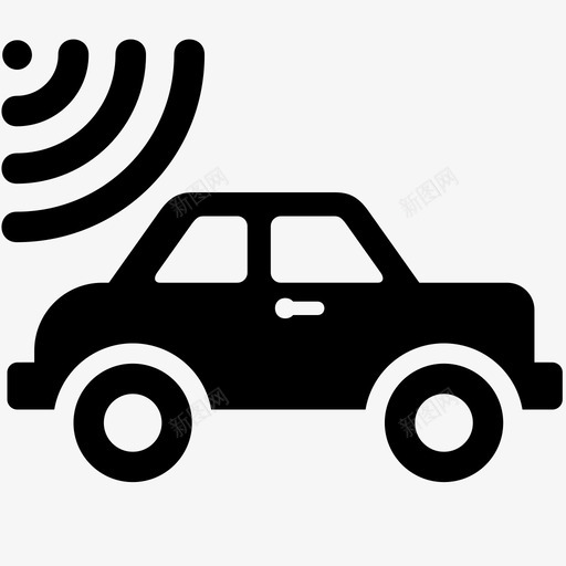 车辆跟踪汽车驱动器图标svg_新图网 https://ixintu.com gps 传感器 位置 汽车 车辆跟踪 驱动器