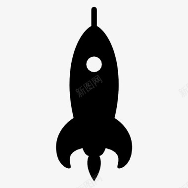 火箭飞机飞行图标图标