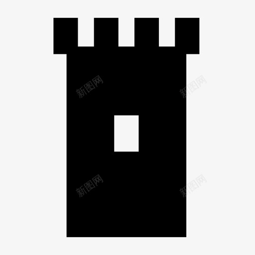 城堡建筑国王图标svg_新图网 https://ixintu.com 国王 城堡 塔楼 建筑 监狱