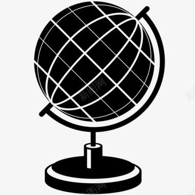 地球地图球体旅行图标图标