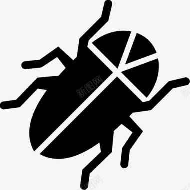 虫害动物甲虫虫子灾难图标图标