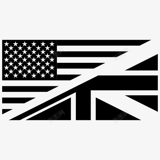 英语美国英语圈图标svg_新图网 https://ixintu.com 旗帜 美国 英国 英语 英语圈 语言