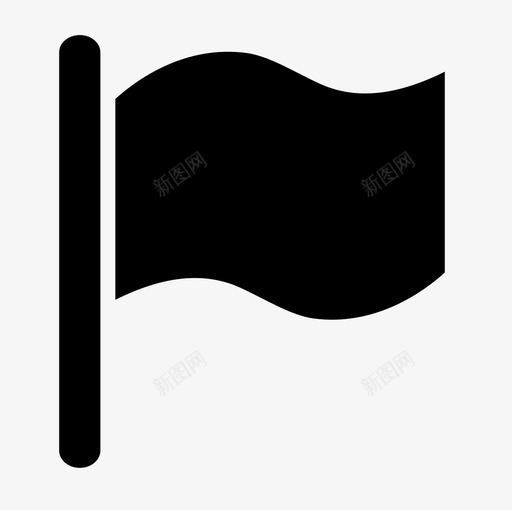 国旗国家旗杆图标svg_新图网 https://ixintu.com 国家 国旗 旗杆 标记