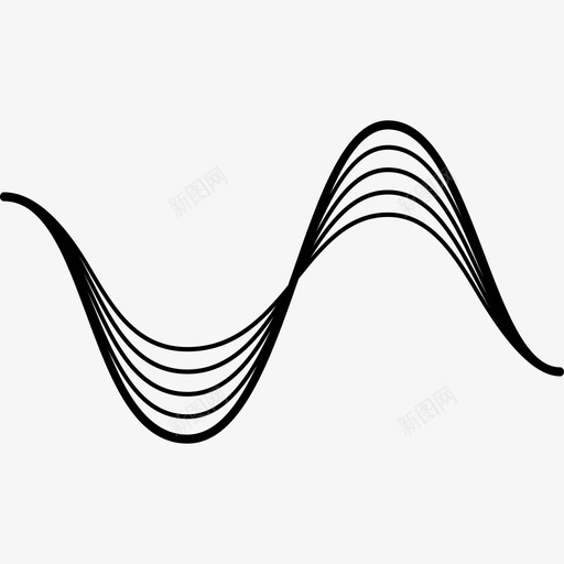 声波音调科学图标svg_新图网 https://ixintu.com 图表 声波 数学 科学 通量 音乐 音调