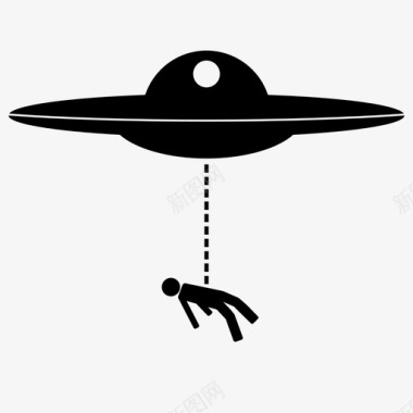 外星人绑架阴谋飞碟图标图标