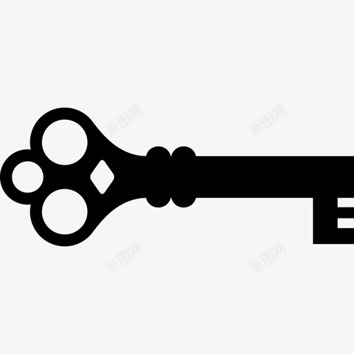 钥匙门锁图标svg_新图网 https://ixintu.com 安全 打开 秘密 钥匙 锁 门