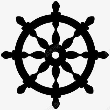 船轮海航行图标图标