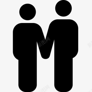 夫妻家庭男人伴侣关系图标图标