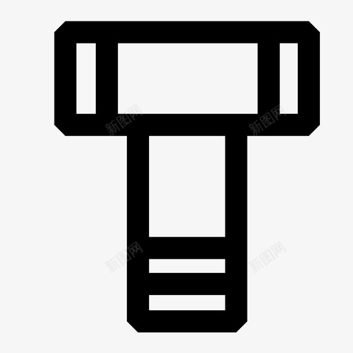 螺钉螺栓制造图标svg_新图网 https://ixintu.com 修理 制造 固定 工具 施工 紧固件 螺栓 螺钉