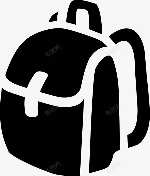 背包包行李学校学生图标svg_新图网 https://ixintu.com 包 学校 学生 背包 行李