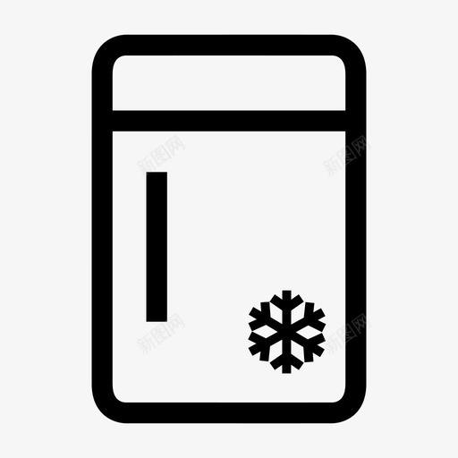冰箱电器食品冰厨房图标svg_新图网 https://ixintu.com 储藏室 冰 冰箱 厨房 电器 食品