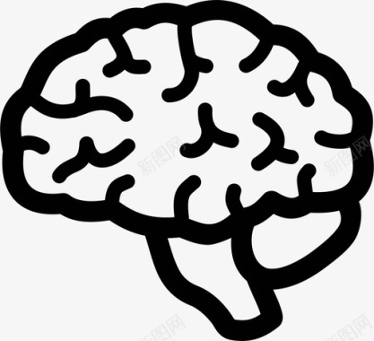 大脑中枢神经系统人类思想智力图标图标
