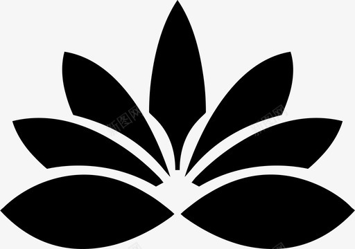莲花花园绿色生长叶子图标svg_新图网 https://ixintu.com 叶子 植物 生长 绿色 花园 莲花