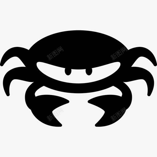 螃蟹动物甲壳类动物图标svg_新图网 https://ixintu.com 动物 海洋 海洋动物 海洋生物 甲壳类动物 螃蟹