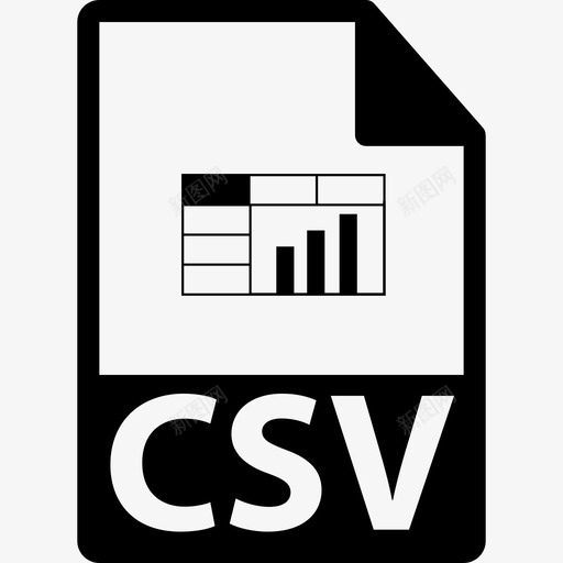 Csv文件格式符号界面文件格式图标svg_新图网 https://ixintu.com Csv文件格式符号 文件格式图标 界面