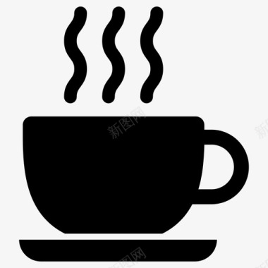 咖啡蒸汽马克杯图标图标