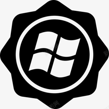 Windows社交徽章社交徽章图标图标