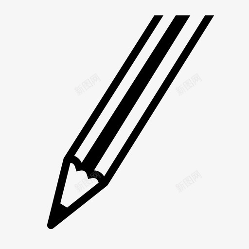 铅笔绘图线纸图标svg_新图网 https://ixintu.com 写作 学校 素描 纸 线 绘图 设计 铅笔