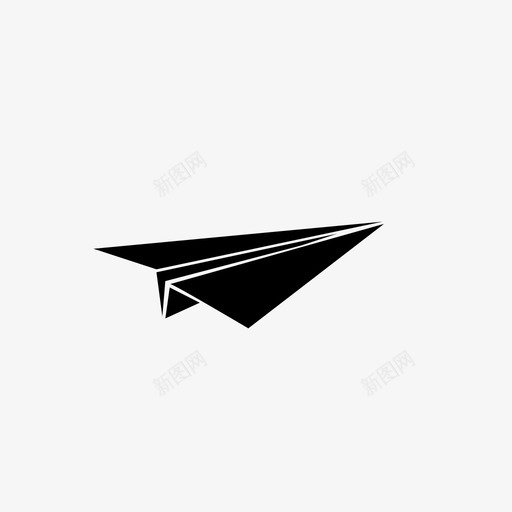 纸飞机玩具图标svg_新图网 https://ixintu.com 玩具 纸飞机
