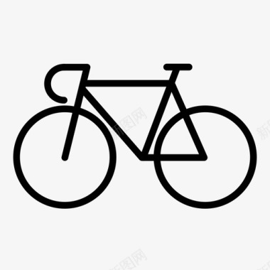 自行车交通工具轨道自行车图标图标