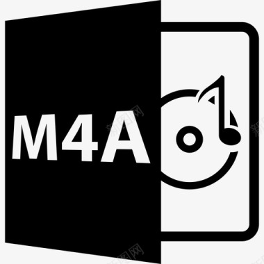 M4A开放式文件格式音乐文件格式图标图标